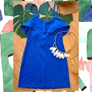 STUNNING OCEAN BLUE MINI DRESS